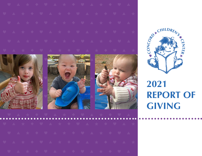 Cover of CCC's 2021 Report of Giving